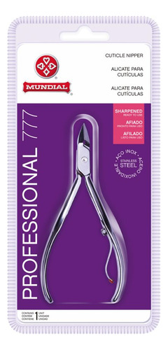 Alicate De Cutícula 777 Professional Aço Inox - Mundial