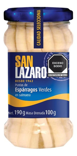 2 Pza Puntas De Espárragos San Lazaro 190 G