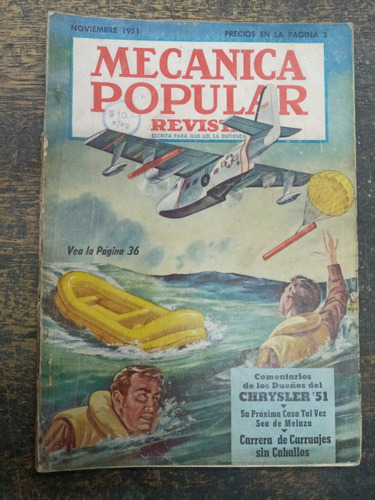Mecanica Popular Nº 5 * Noviembre 1951 * 