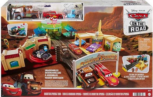 Cars On The Road - Radiator Springs Tour - 3 Autos - Mattel 