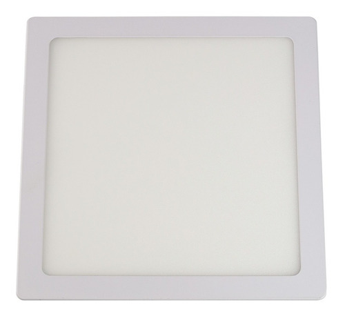 Painel Plafon 18w Quadrado Embutir Branco Frio Luminária Led
