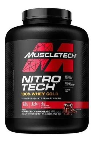 Proteina Nitro Tech 100% Whey Gold Muscletech 5 Lbs L
