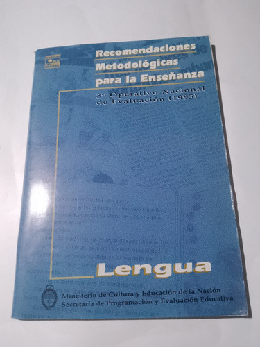 Recomendaciones Metodológicas Lengua Min. Educación 1997