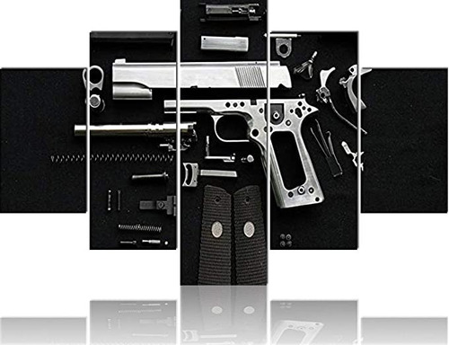 Quadros Decorativos Pistola Arma De Fogo