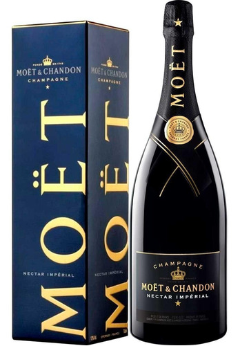 Champagne Moet Nectar Imperial 750ml Com Cartucho