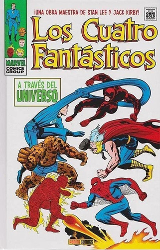 Los Cuatro Fantasticos 4 A Traves Del Universo, De Jack Kirby, Stan Lee. Editorial Panini Comics En Español