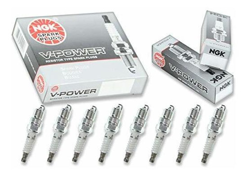 Ngk V-power 8pcs Bujías Gmc K1500 85  95 vin L. 5.0l V8 kit