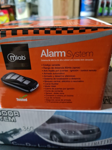 Alarma Microlab + Cierre Centralizado Con Codigo Variable