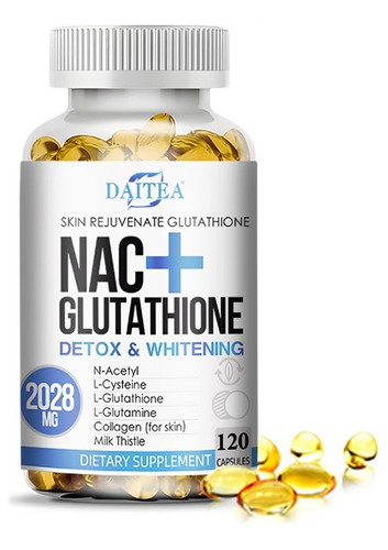 Glutathione Glutation Nac Colageno Milk Thistle 120caps