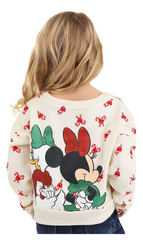 Sweater De Navidad Disney Minnie Para Niños. Talla 4/10