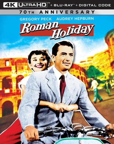 4k Ultra Hd + Blu-ray Roman Holiday / Subtitulos En Ingles