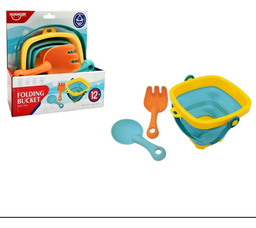Balde Plegable Para La Playa Con Accesorios Para Niños/bebés