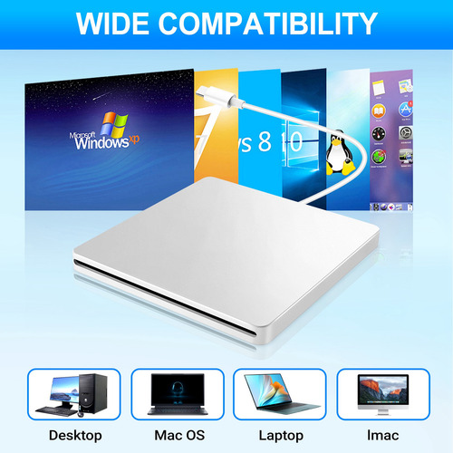 Mxg-sjpj Unidad Externa De Cd/dvd L3usb C Portátil Cd
