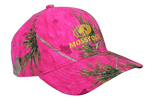 Gorra De Béisbol - Mossy Oak Hot Pink Camo Logo Cap Hat, Mid