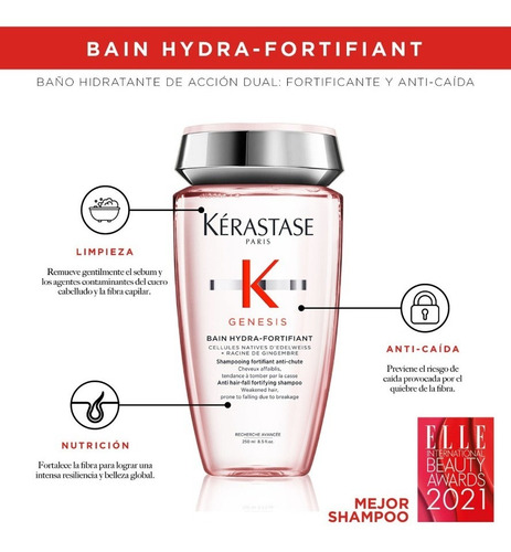 Kérastase Génesis: Bain + Fondant + Prot. Térmico + Sérum