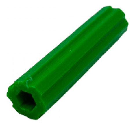 Ramplug Plastico 1/4  Pequeño Pared Color Verde 100pack Rm