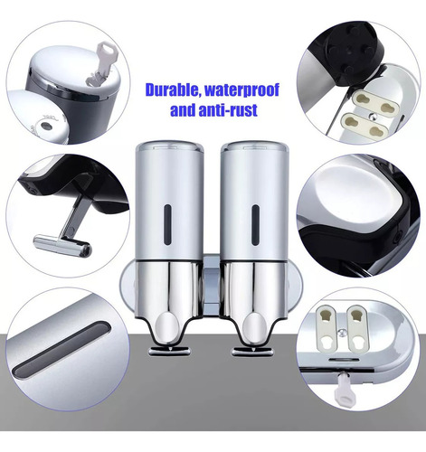 Bomba Dispensadora De Gel Para Shampoo Banho Sabonete 1000ml