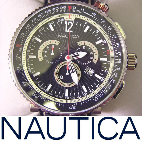 Relógio Nautica N29512g Ocean 50 Titanium 50mm Masculino Men
