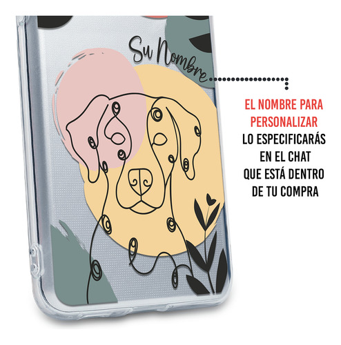 Funda Para Xiaomi Mujer Perro Dálmata Minimal Con Tu Nombre