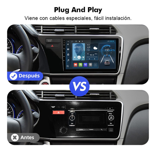 Estéreo Android For Honda City 2014-2020 Cámara Gps Fm Bt