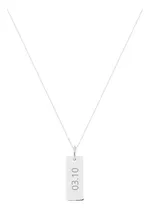 Comprar Colar Feminino Prata 925 Pura Personalizado Nome Data