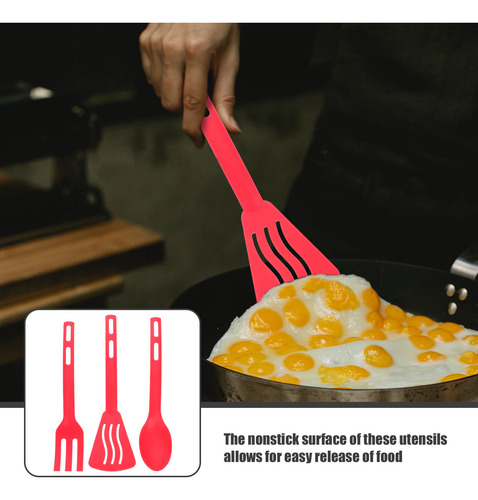 1 Juego De Utensilios De Cocina, Espátula, Tenedor Y Cuchara