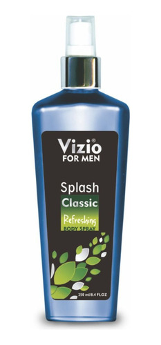 Splash For Men Vizio - Body Spray Classic Refreshing × 200ml