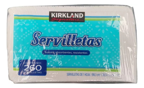 1 Paq De 260 Piezas De Servilletas Kirkland Signature
