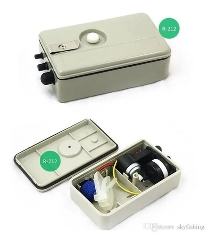 Aireador Rs-212 Pila Portatil Traslados Pesca Cortes De Luz