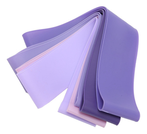 A Set De 5 Bandas De Resistencia De Silicona Para Yoga Y