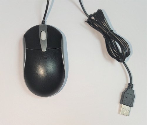 Mouse Optico Negro  Usb Nuevo