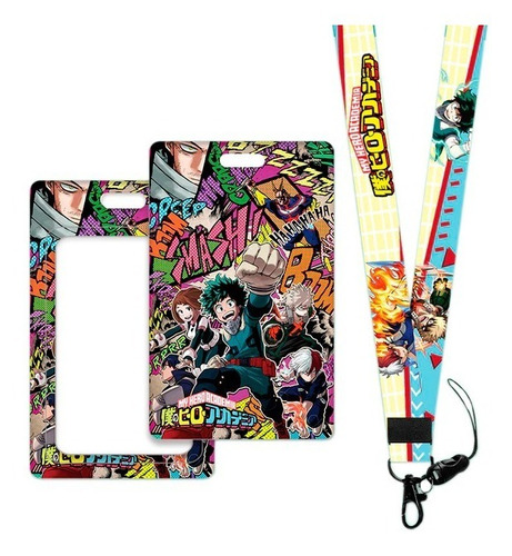 Porta Carnet Identificación Y Lanyard My Hero Academia Anime