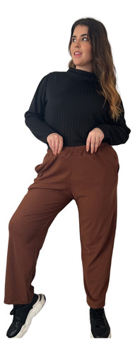 Pantalon Babucha Lanilla Polar Mujer Talle Grande