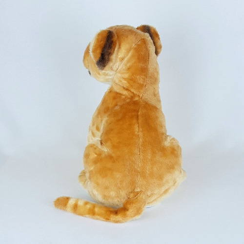Imagem 3 de 3 de Leão Leoa De Pelúcia Filhote Sentado 25cm Realista Simba