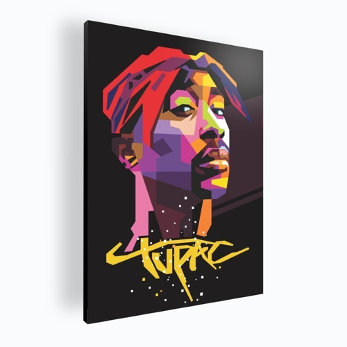 Cuadro Decorativo Moderno Poster Tupac Shakur 42x60 Mdf