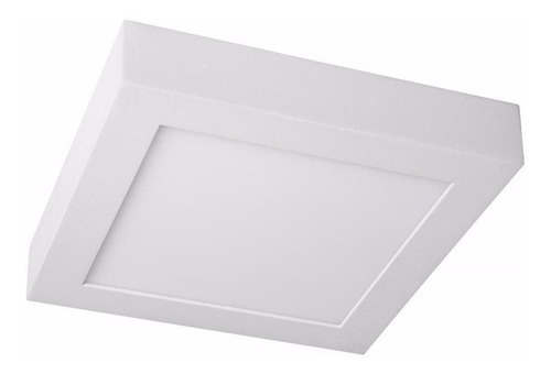 Plafon Led Cuadrado 18w 22x22cm Blanco Aplique Candil