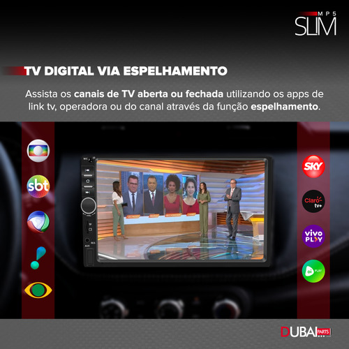 Central Multimidia Mp5 Slim Fiat Strada Working 2020 2022