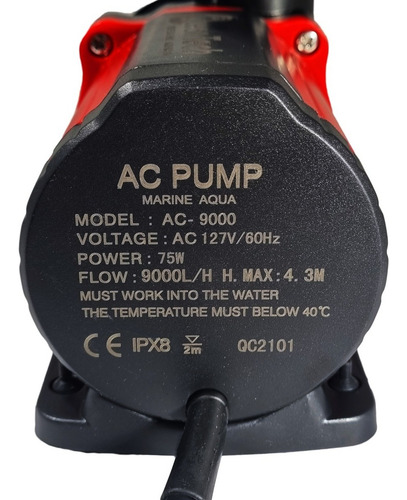 Super Bomba Submersa Para Lago Aquario Oceantech Ac 9000 Lh 220v