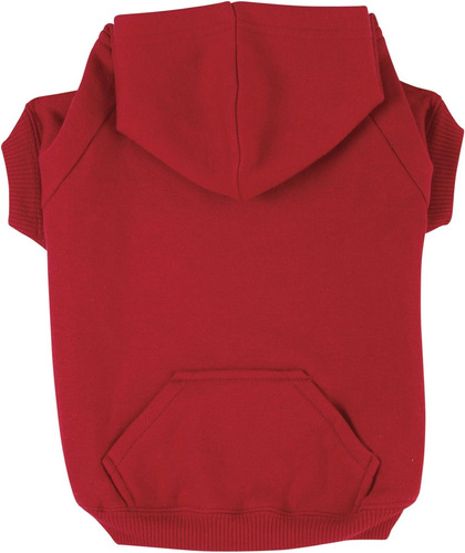 Sudadera Capucha Basic Perros, 20  Grande, Rojo Tomate