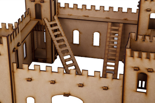Imagen 3 de 3 de Castillo - Fuerte - Fibrofacil - Mdf - Oferta!