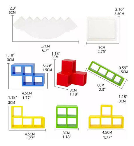 Bloques De Co Para De Apilables Tower Juegos Bloques - Tetra