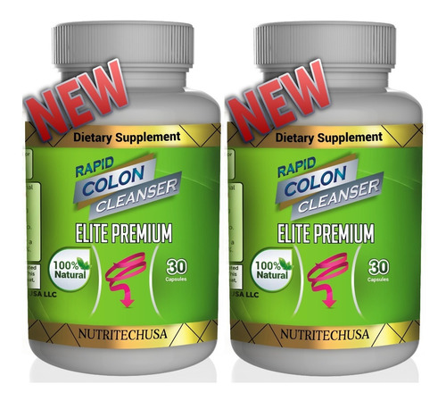 Colon Cleanse Elite Limpiador De Colon Pack 2x Envio Gratis