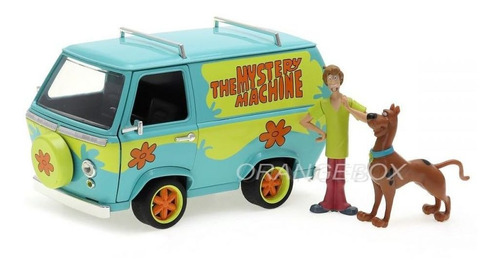 The Mystery Machine + Figuras Scooby Doo E Salsicha 1:24 Jad