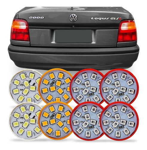 Kit 8 Lampada Led Para Lanterna Logus 1992 1993 94 1995 1996