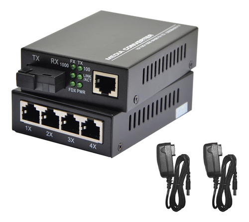 Convertidor Medio Gigabit Ethernet Puerto Fibra Sc Monomodo