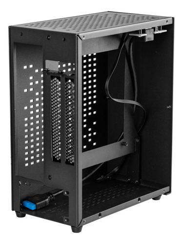 Mini Case De Aluminio Mini Itx Con Pcie Riser, Joyjom Mini P
