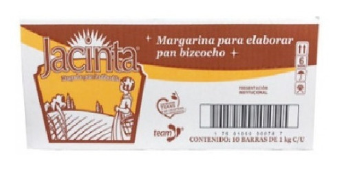 10 Kg Margarina Jacinta Bizcochos  Panadería 
