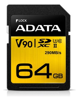 Adata Memoria Sd 64gb Uhs-ii U3 Clase 10 260mb/s Premier One