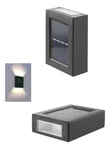 Comprar Foco Aplique  Bidireccional Led Solar Luz Calida Exterior X1