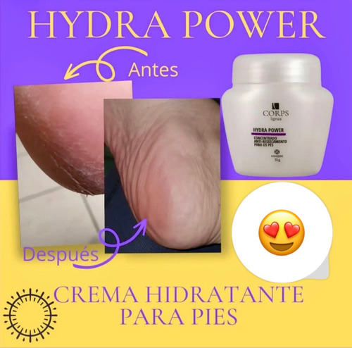 Hydra Power Crema Pies Resecos Tratamiento Hinode 55g